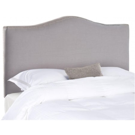Safavieh Jeneve Camelback Headboard- Arctic Grey - 54.1 x 5.5 x 64.6 in. MCR4684B